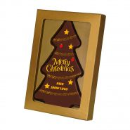 Kerstboom chocolade | Met logo | 150 gram